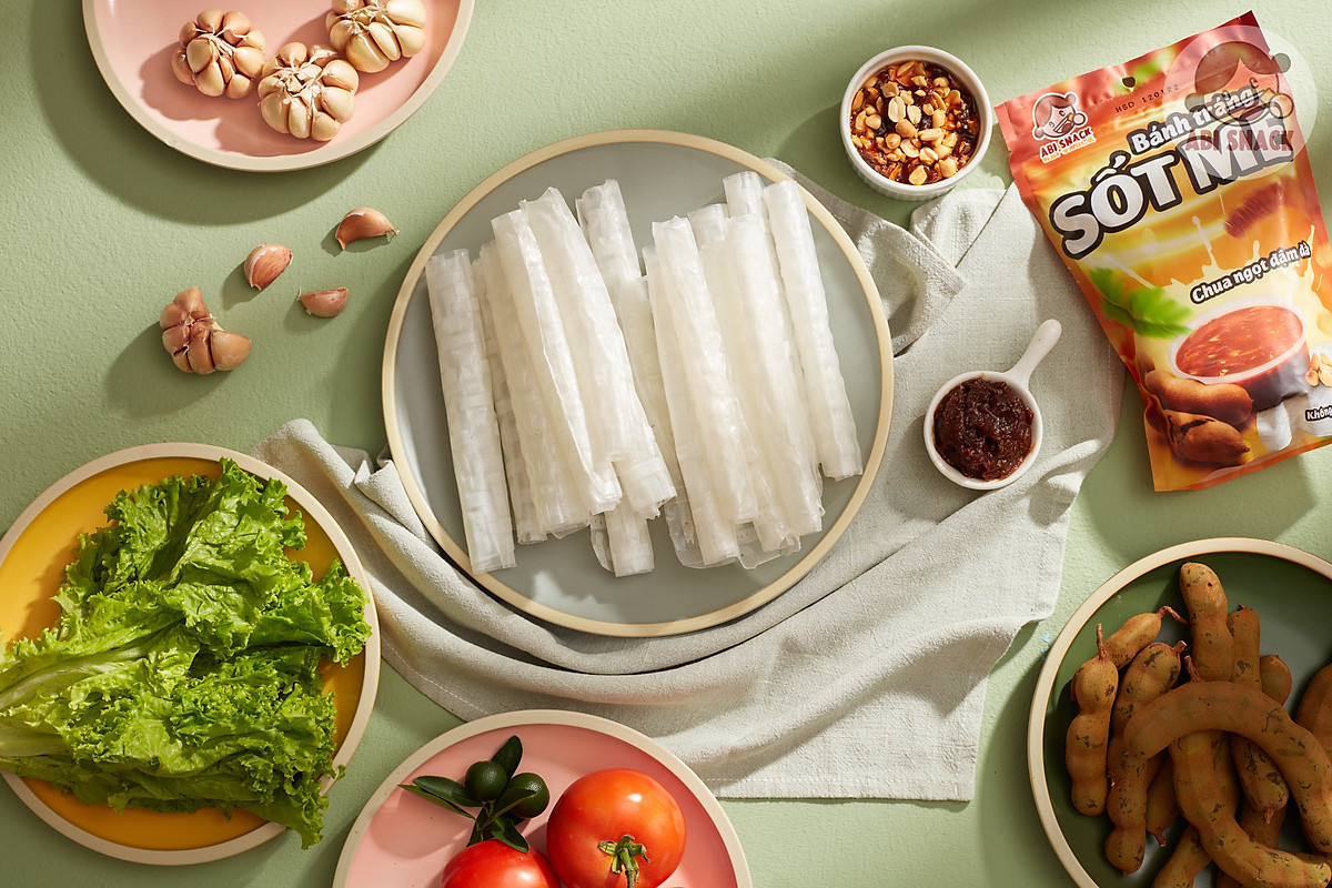 Abi Snack Bánh Tráng Sốt Me