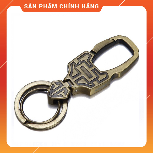 Móc Chìa Khóa Ô Tô Xe Máy Cao Cấp Gài Thắt Lưng Tiện Lợi Jobon ZB-109 Họa Tiết Khắc Đẹp Độc Lạ