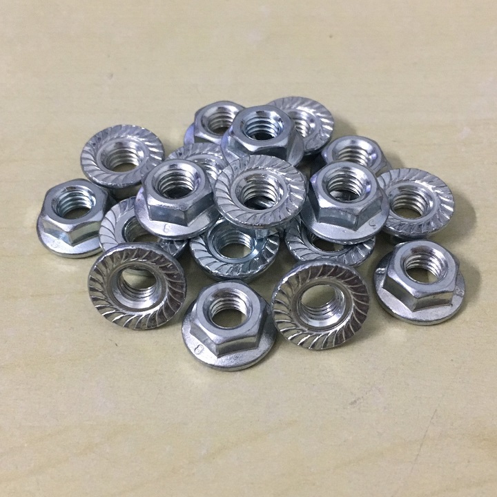 M6 - 20 CON ĐAI ỐC LÔNG ĐỀN - TÁN LÔNG ĐỀN 6li