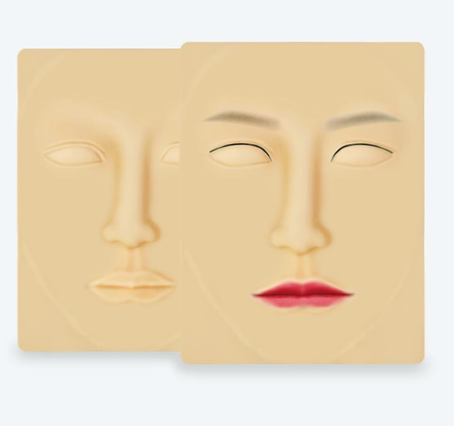 Da giả 3D -Khuôn Mặt tập phun xăm
