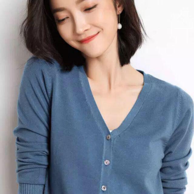 Áo khoác len cardigan lông cừu