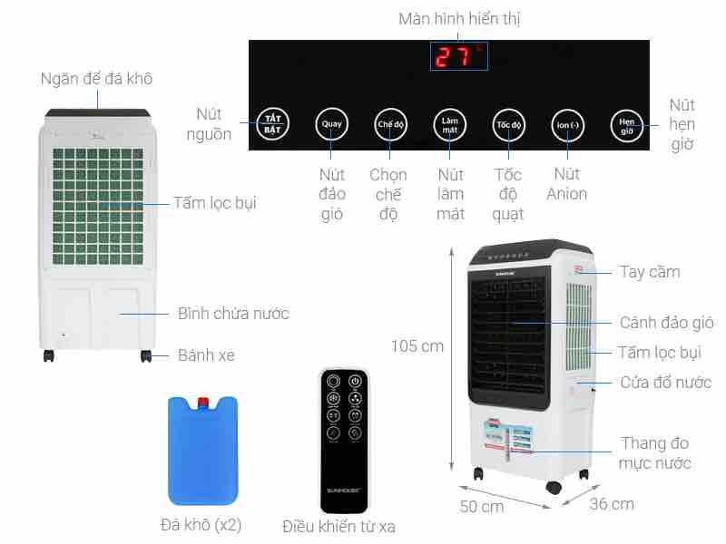 Quạt điều hoà Sunhouse SHD7727