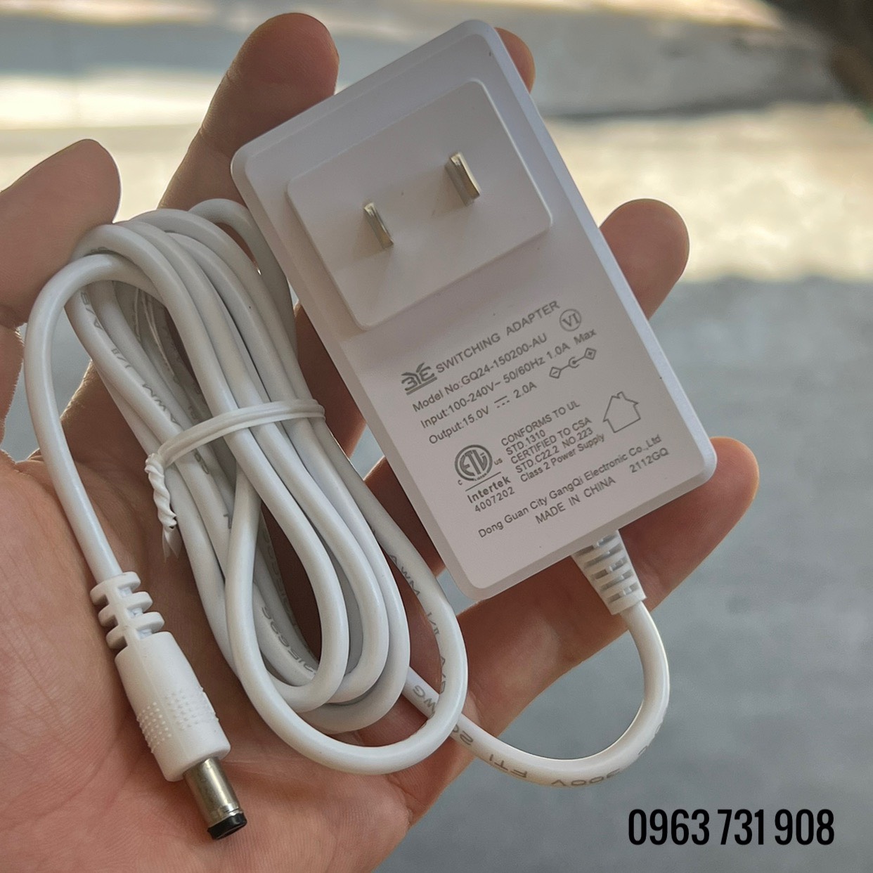 Adapter nguồn 15V 2A hàng cao cấp