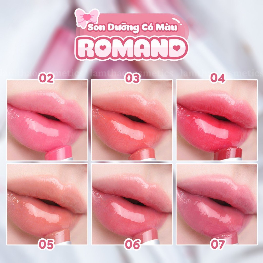 Son Dưỡng Có Màu Romand Glasting Melting Balm