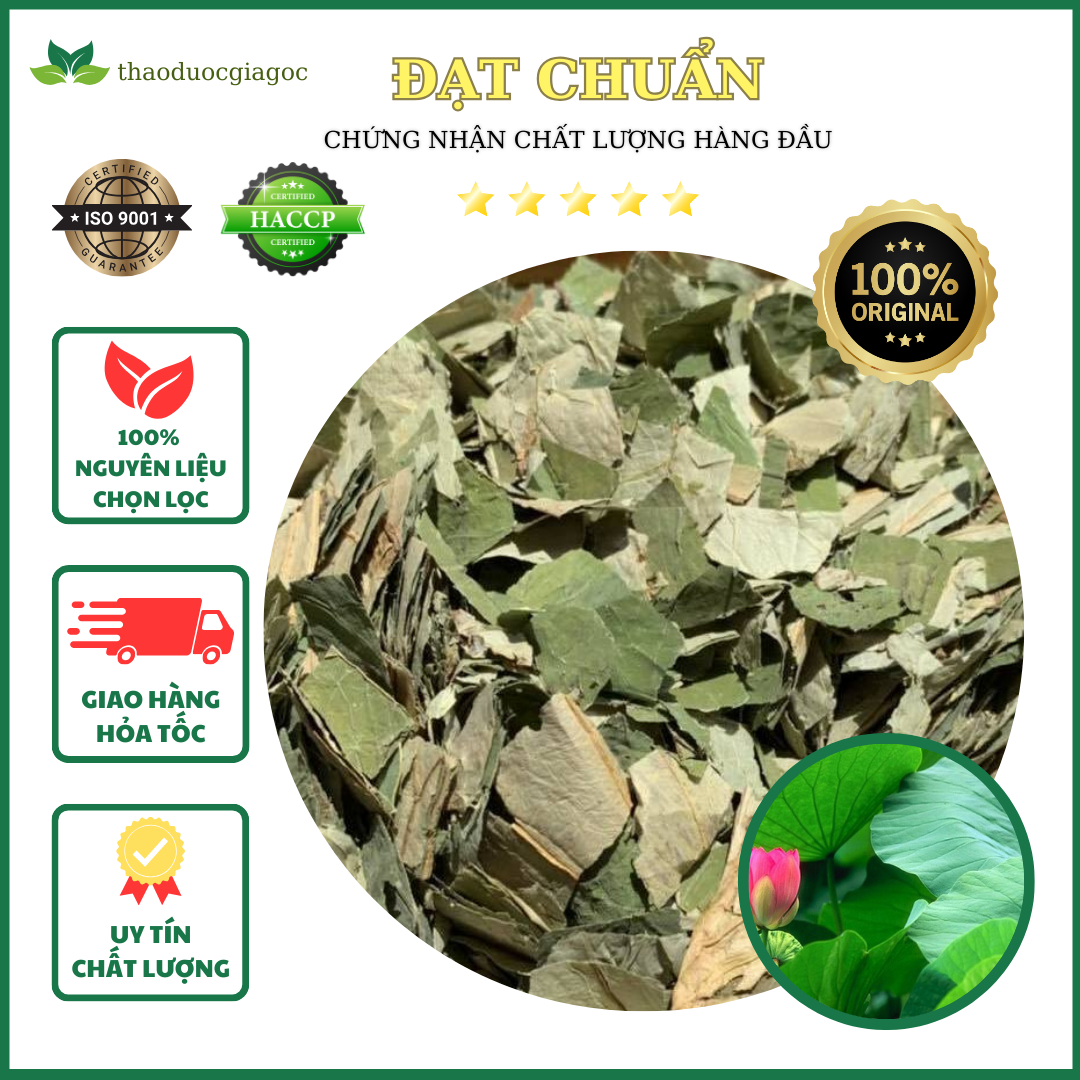 500gr trà lá sen khô tiêu mỡ giảm cân .