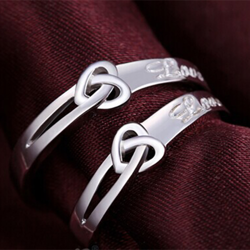 Nhẫn cặp LOVE - Nhẫn đôi Bạc - Trang sức bạc Panmila (ND.A6)