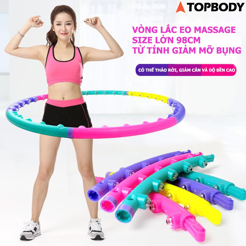 Vòng Lắc Eo Hula Hoop, Vòng Lắc Eo Giảm Mỡ Bụng, Thon Eo