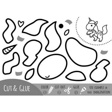 Giấy tô màu và cắt dán - Mẫu 3