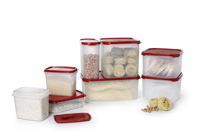 [HCM]Tupperware-Bộ hộp kệ bếp Modular Mate Vuông & Oval (8 hộp)