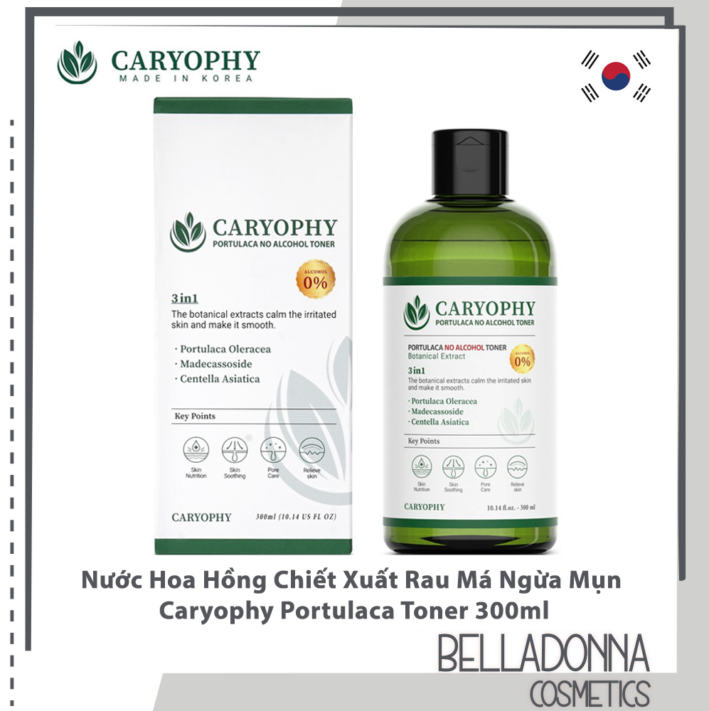 [HCM] Nước Hoa Hồng Cho Da Mụn Caryophy Portulaca Toner