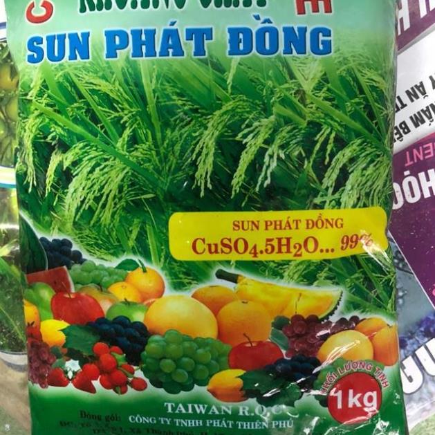 Sunfat đồng trừ nấm bệnh cây trồng - Đồng xanh CUSO4 đồng sunphat