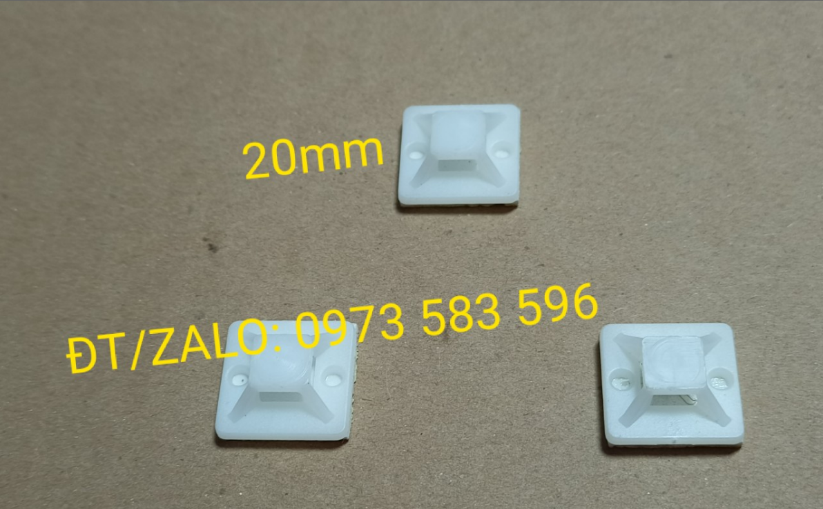 Đế Dán Rút Dây Cố Định Dây Điện 20 x 20mm (10 cái/Túi)