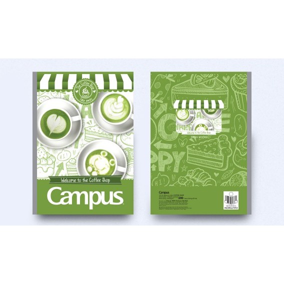 Lốc 5 Vở KN Có Chấm Campus Coffee Shop 200 trang