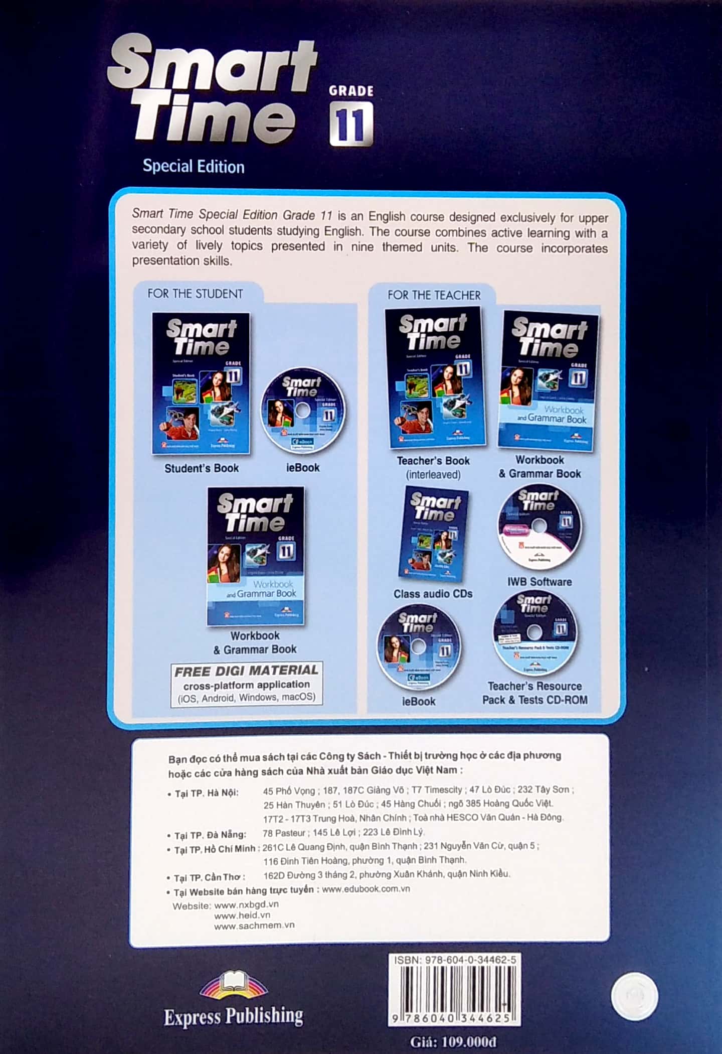 Fahasa - Smart Time Special Edition Grade 11 - Workbook & Grammar Book