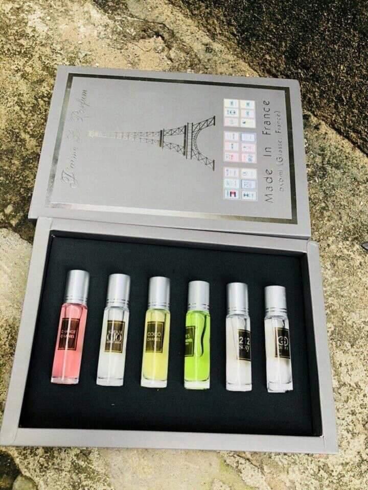 [HCM]Set 6 Chai Nước Hoa Chiết Lăn 6ml Cao Cấp