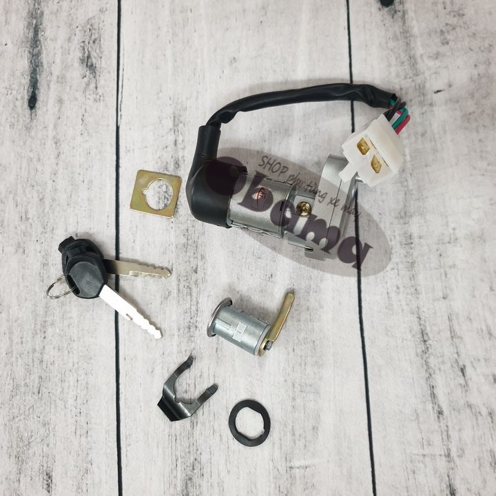 Ổ khóa xe máy -xe Wave RS / S100 ,khóa từ xe máy , khóa xe máy thông minh loại 2 cạnh ( 2 chìa)