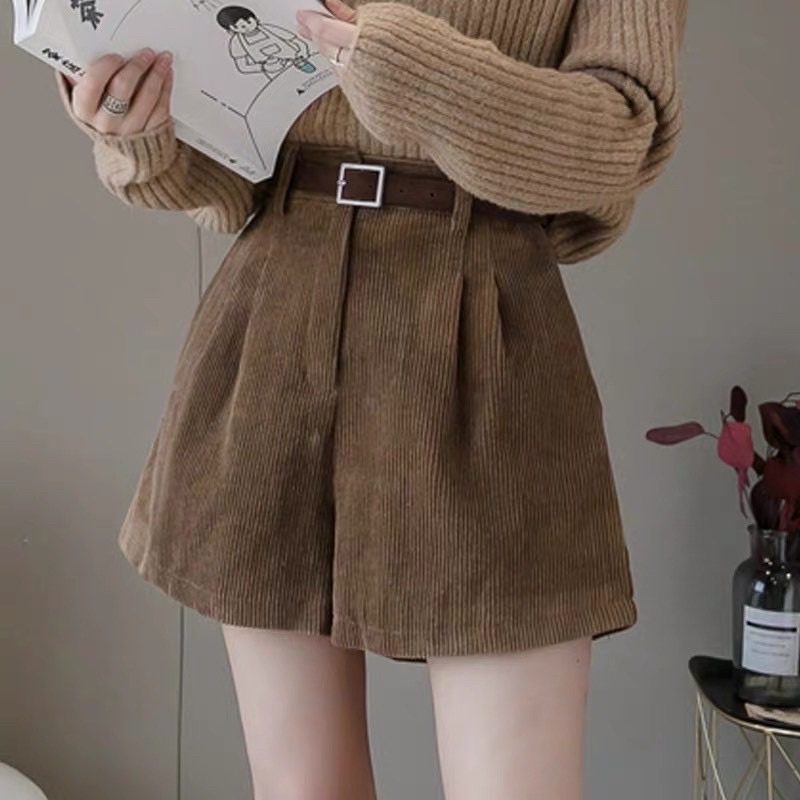 [25-27/4 Hoàn tiền 15%]Quần short nhung không kèm đai