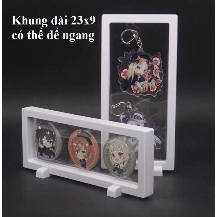 [KA04] Khung trưng bày huy hiệu, keyring, figure (tặng chân đế)