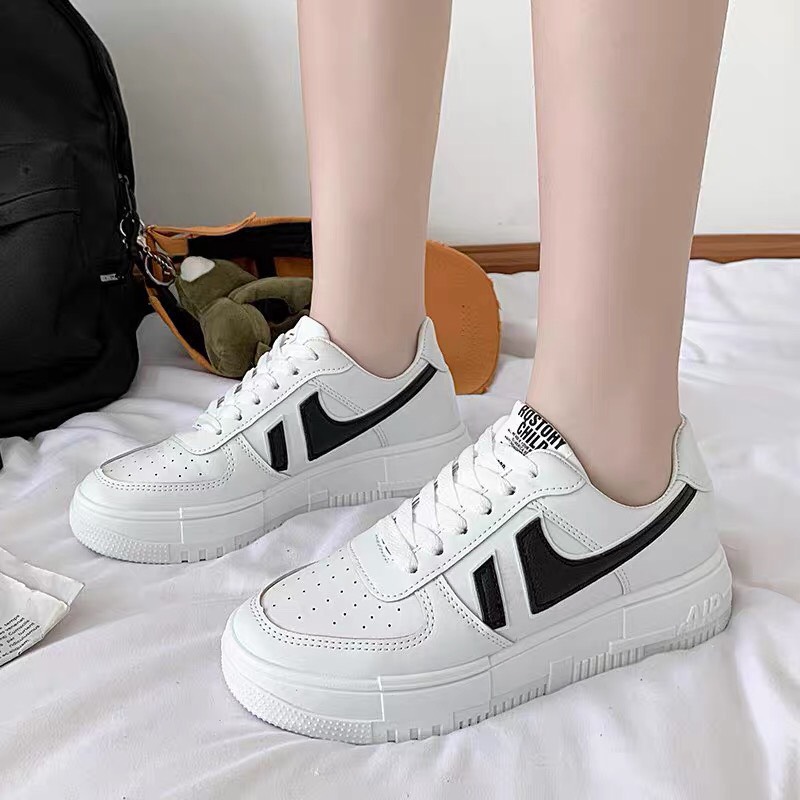 giày thể thao nữ , giày sneaker chữ AIR có sticker tặng kèm tag khóa siêu