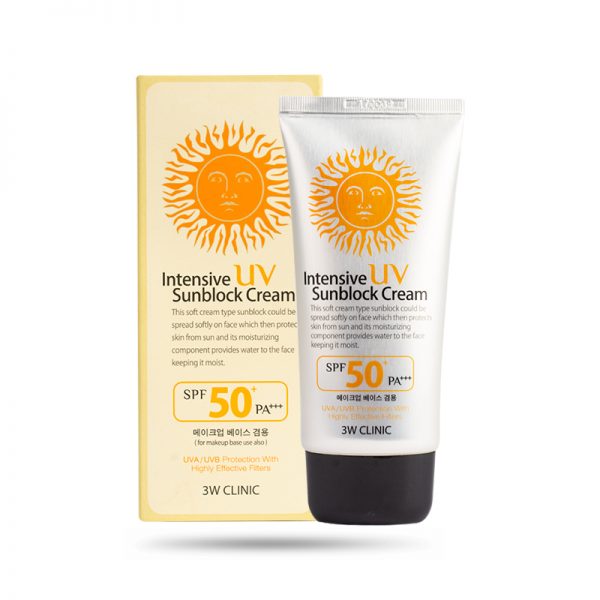 [HCM]Kem chống nắng 3w Clinic Bảo vệ hoàn hảo Intensive UV Sunblock Cream SPF 50 Pa+++