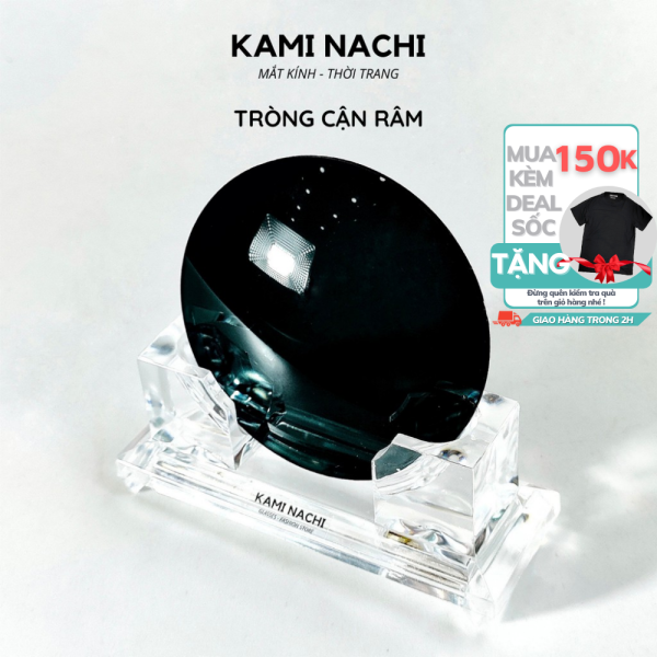 Giá bán Tròng kính cận râm Kami Nachi, mắt cận nhuộm màu đen khói, nâu trà - Tròng kính Thái Lan (có độ loạn)