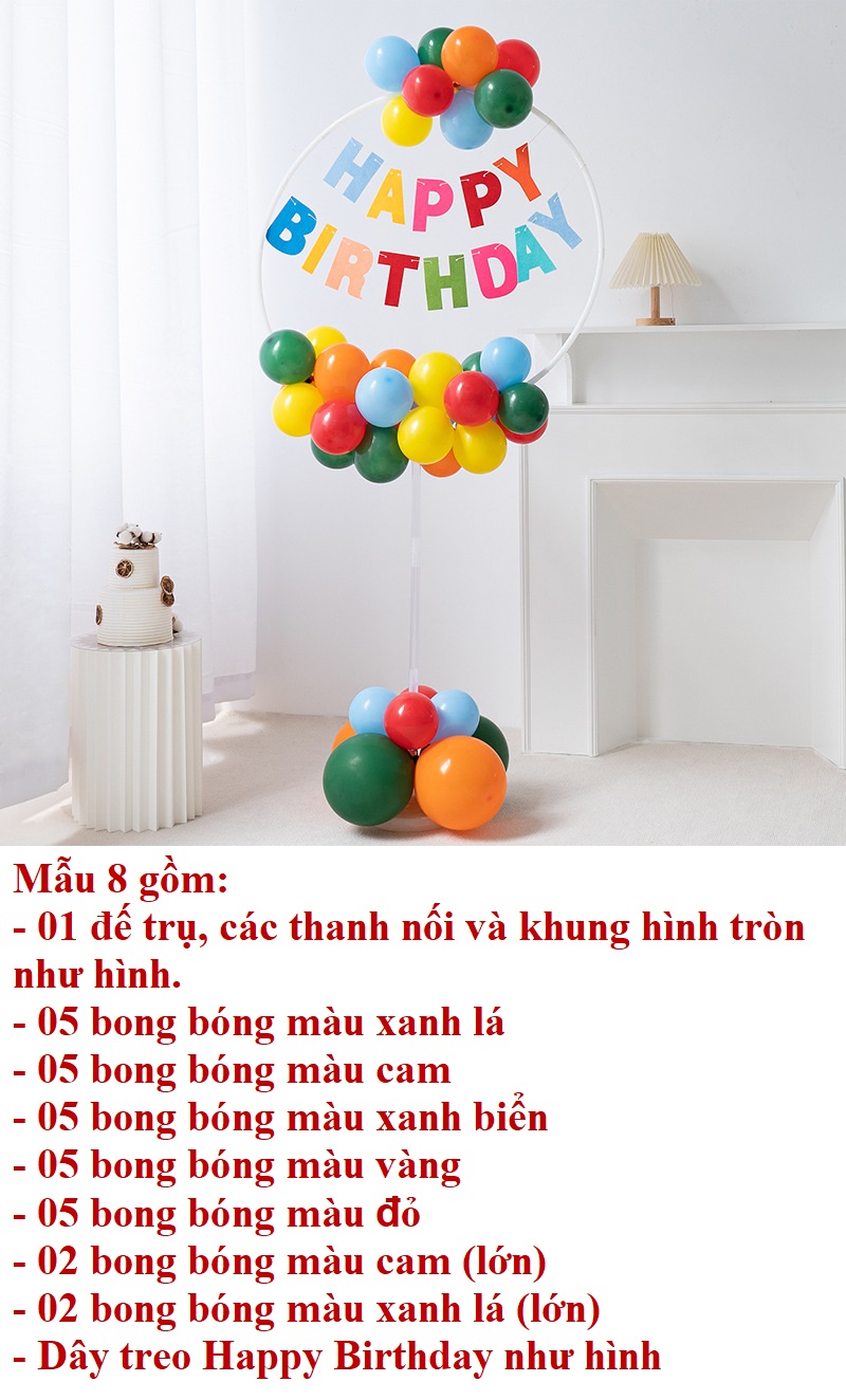 [Cho bé] Trụ bóng trang trí tiệc sinh nhật, thôi nôi cho bé