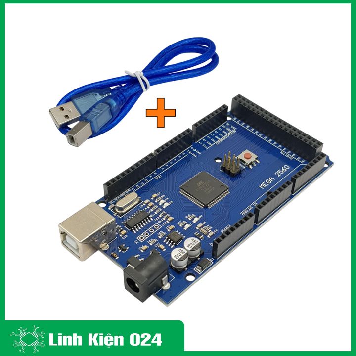 Kit Arduino Mega2560 R3 - CH340 thế hệ 3 tặng kèm cáp nạp code