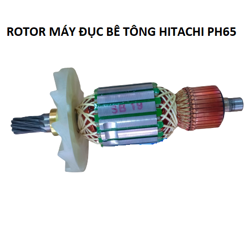 Rotor máy đục bê tông ph65a - ro ph65 dca 9 răng - dây đồng
