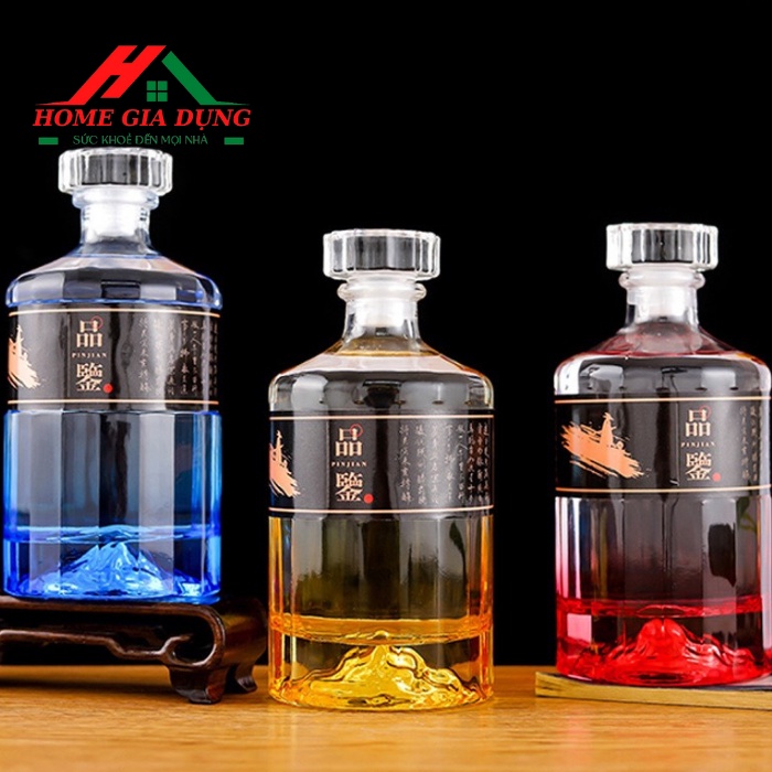 Vỏ Chai đựng Thủy Tinh nhật 500ML,  ( KHÔNG TEM  )