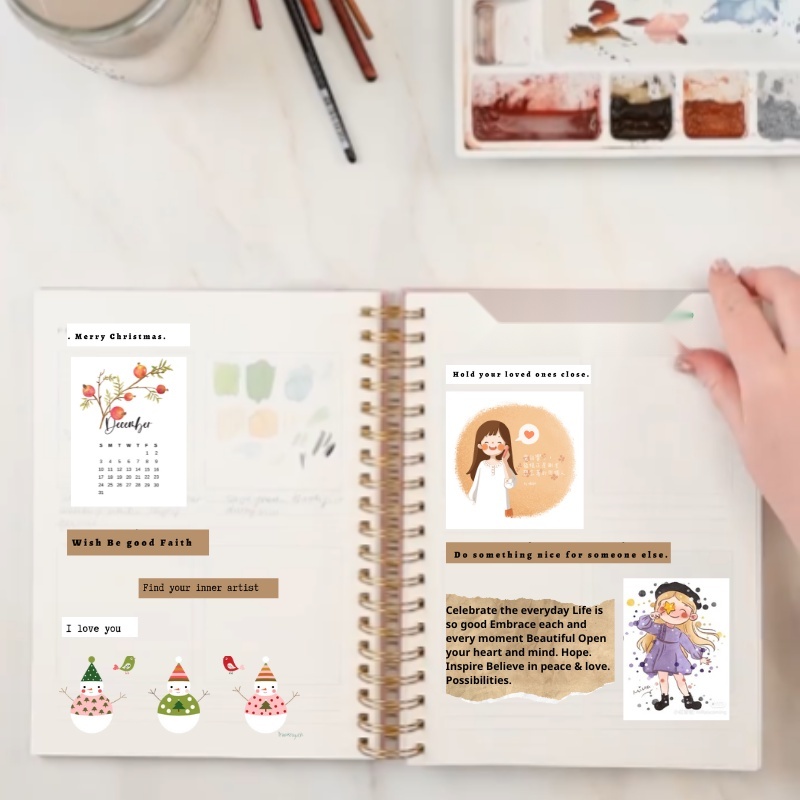 Sticker tiếng anh tự cắt