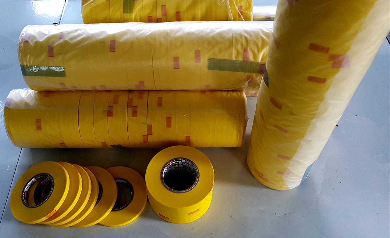 Combo 10 cuộn băng keo dẻo vàng 5mm