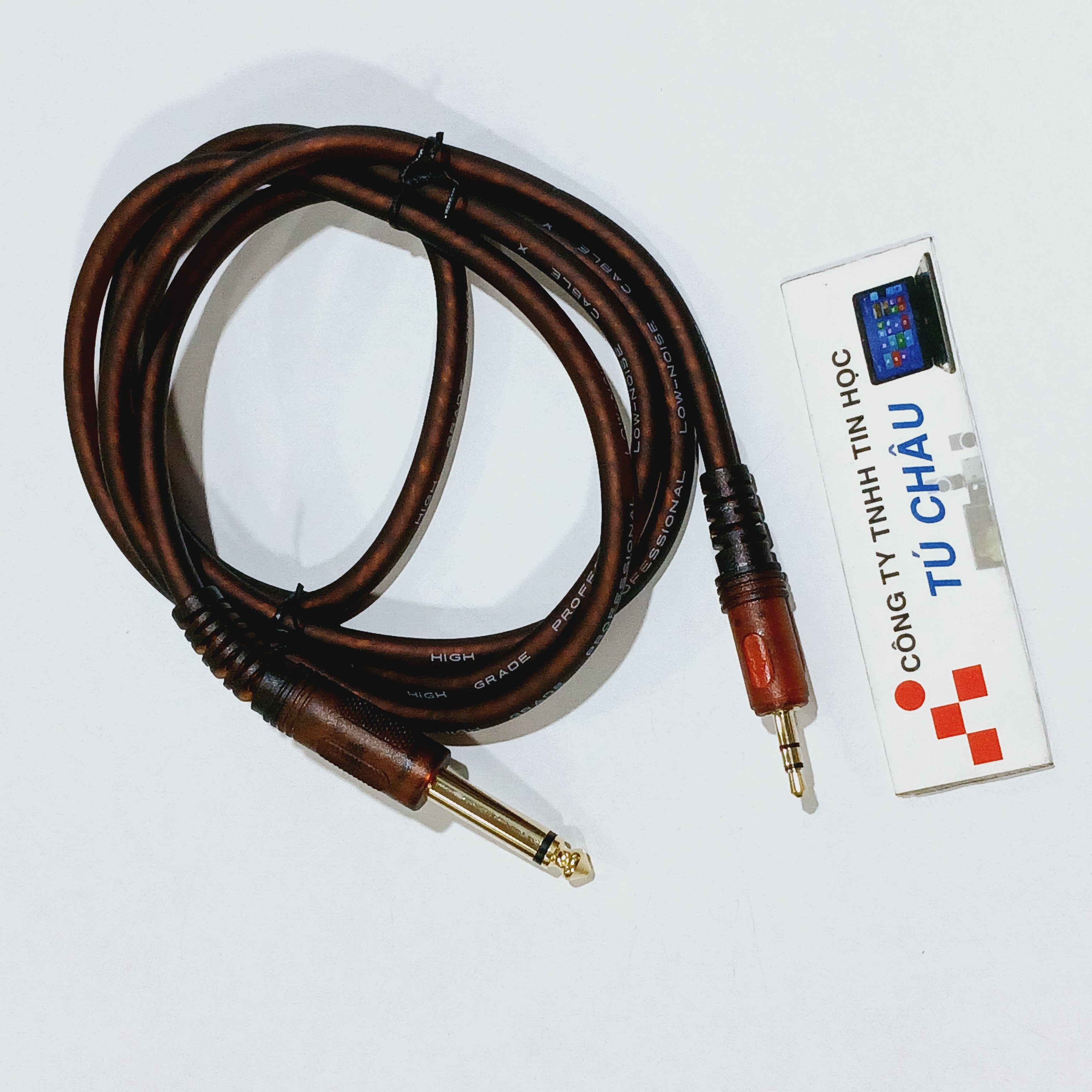 Cáp 6 Ly ra 3.5 Ly dài 1.5m / 1.8m / 3m (6 Ly MONO / STEREO) ra 3.5 Ly - Tín hiệu sử dụng 2 chiều)