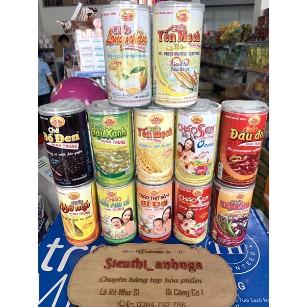 Cháo Sen Bát Bảo Minh Trung 365g (Đủ Vị)