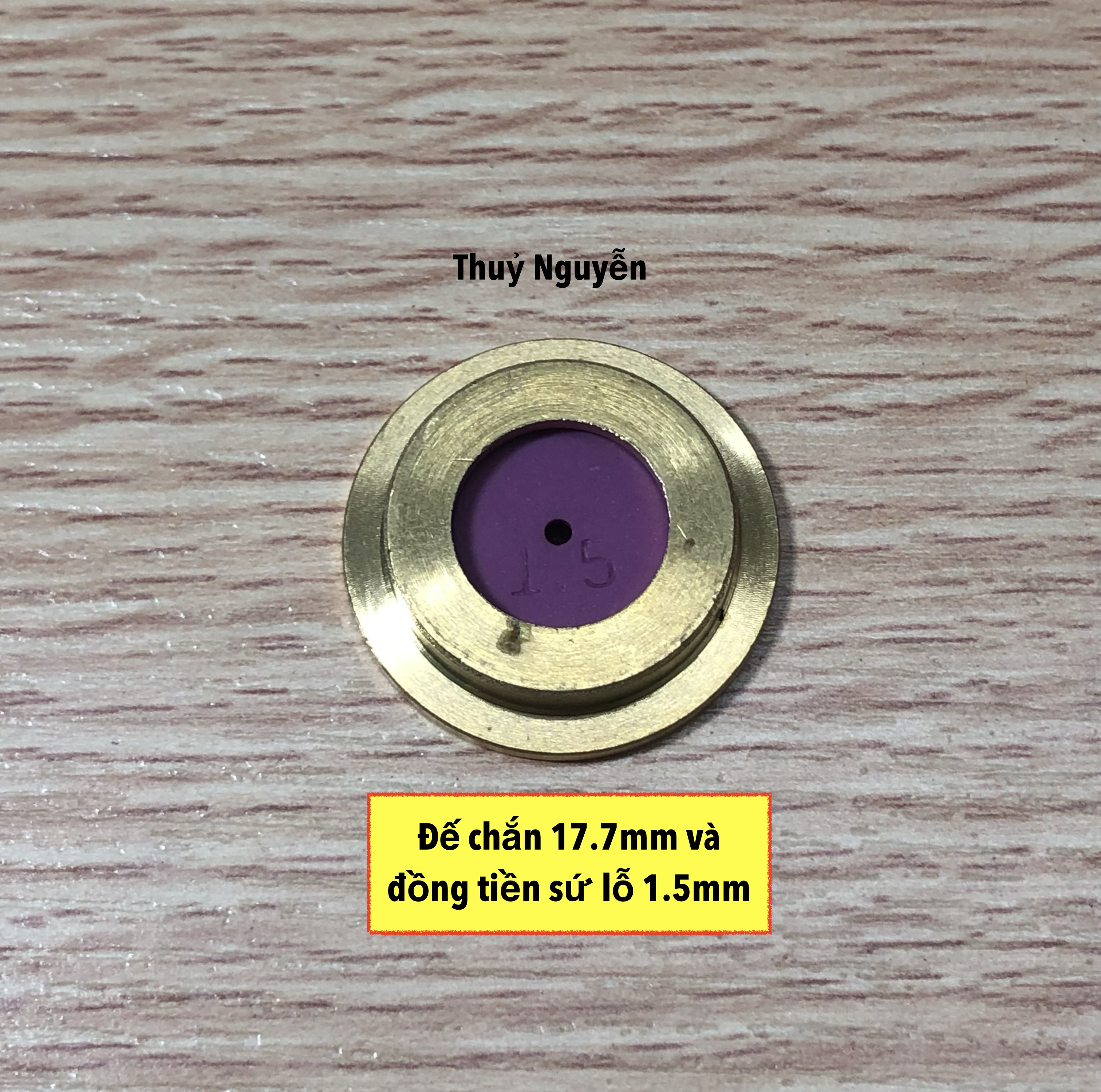 Loa súng xịt (đồng tiền sứ) lỗ 1.2 và 1.5mm