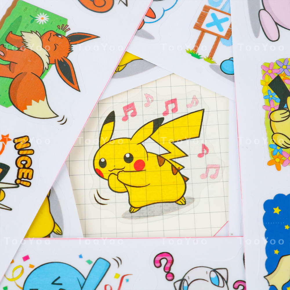 Set 40 sticker chủ đề Pikachu và Pokemon chống nước dễ thương cute BK30029