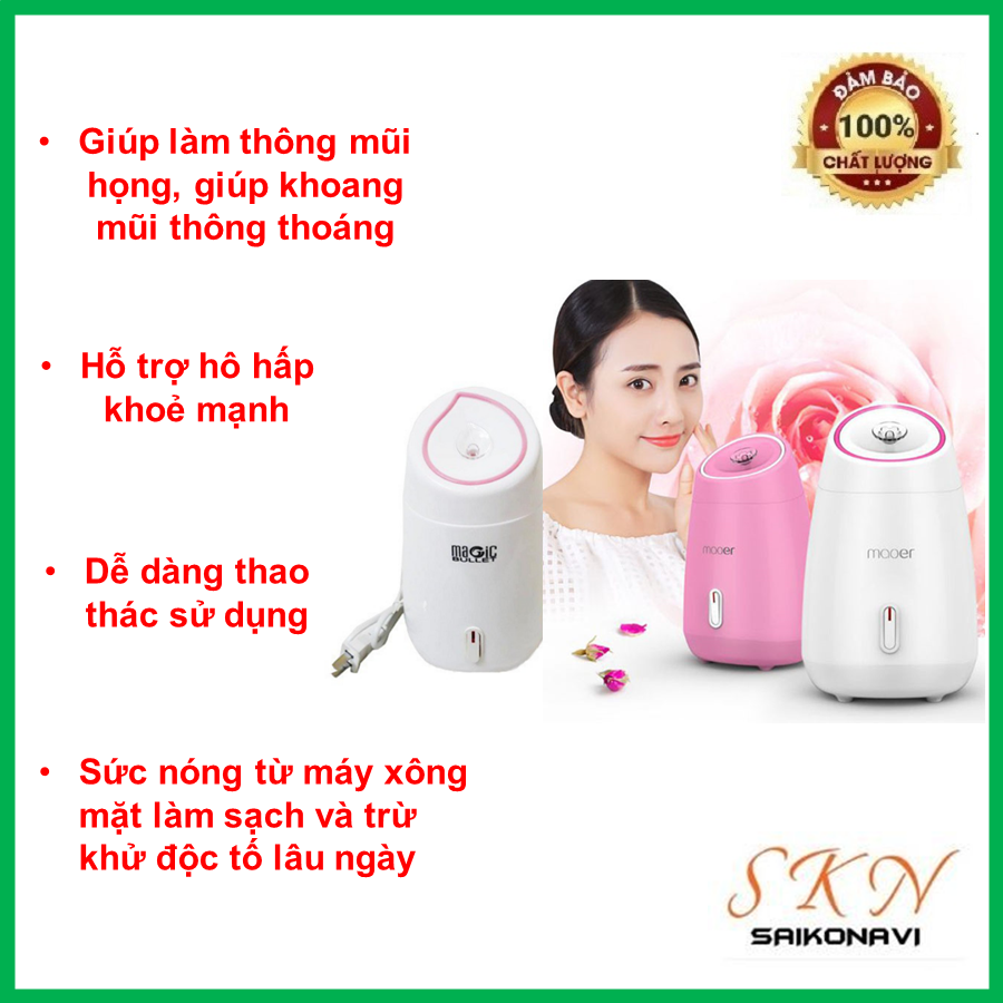 Máy xông hơi mặt thảo dược cao cấp phòng chống covid, máy xông mũi họng magic, máy xông mũi họng maoer