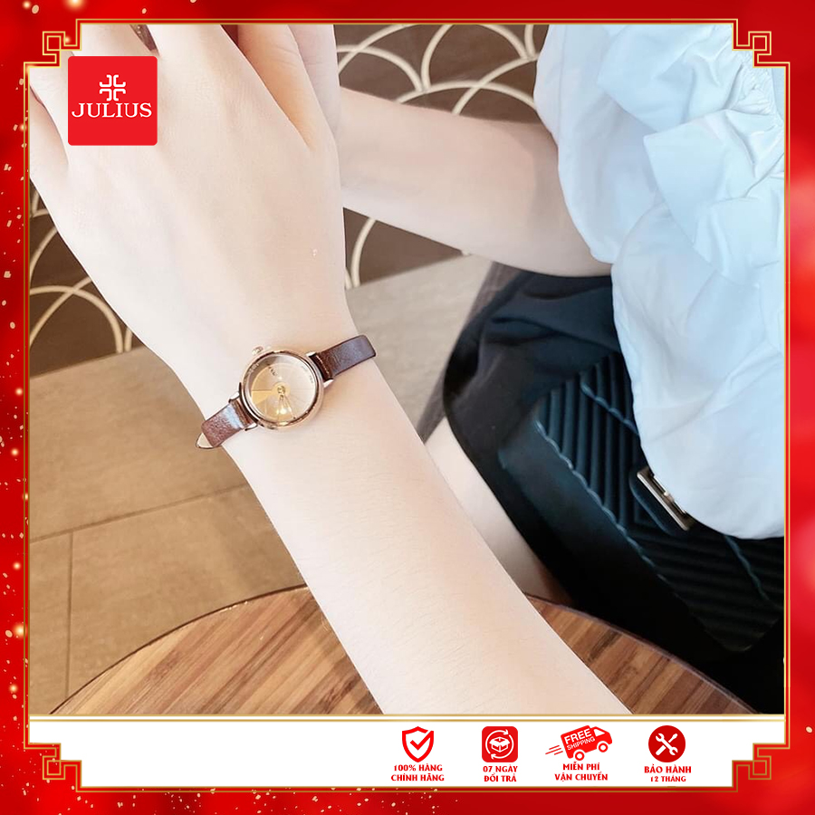 Đồng Hồ Nữ JA-979 Julius Hàn Quốc Dây Da