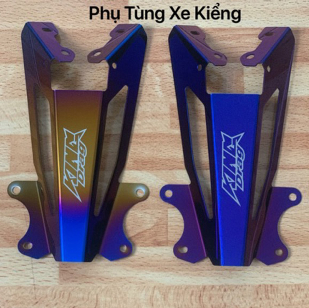 Pat Dè, sương dè, pass biển số dè Sau Exciter 150 - Mxking thép si Titan Kingdrag Siêu Đẹp Gắn Như Zin (dày 2ly như zin)