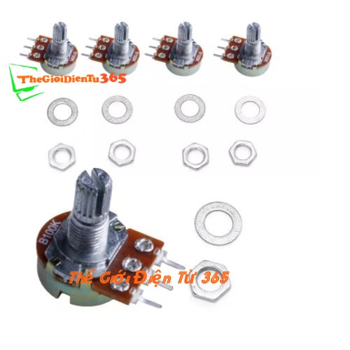 5 Chiết Áp Bi Đơn 100k Ohm B100K