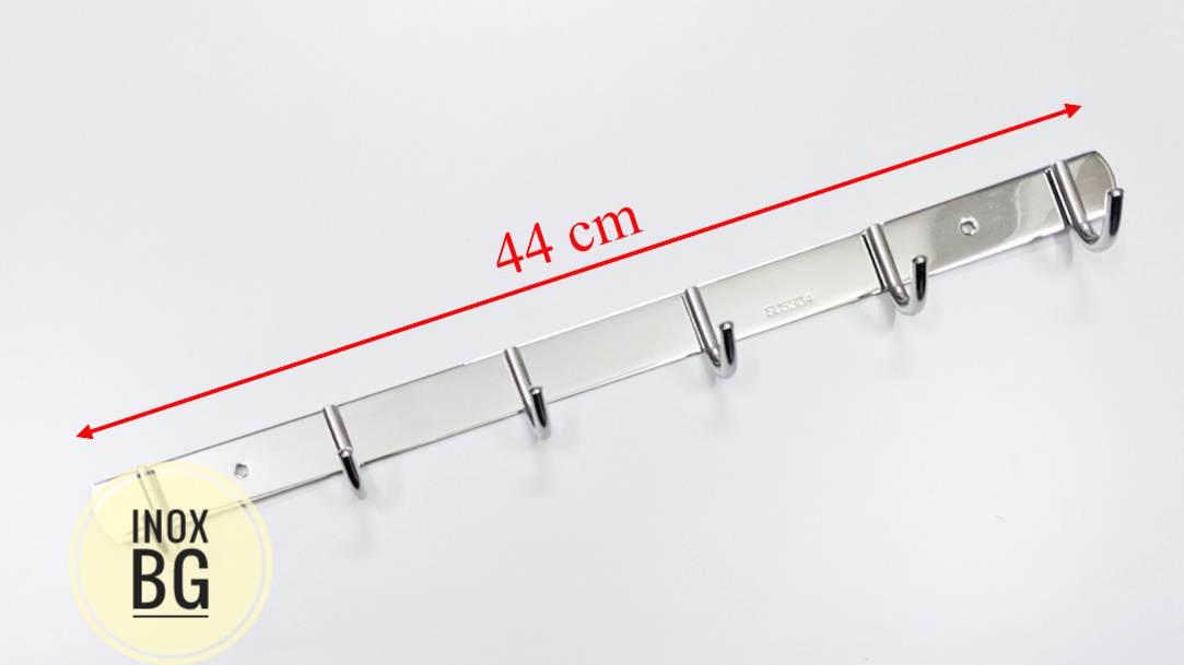 Móc treo quần áo 3,4,5,6,7,8 móc gắn tường inox 304 cao cấp