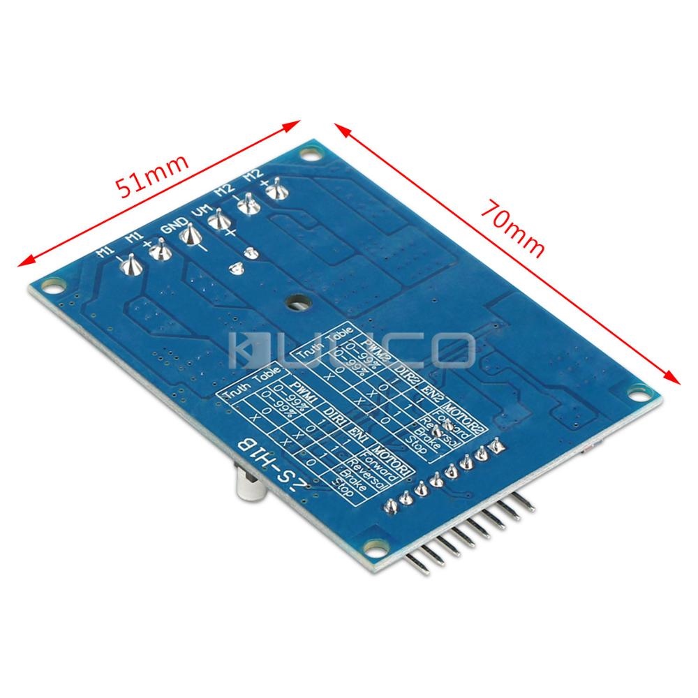 16A Power Supply Module Dual way motor drive module forward / reverse PWM Motor Controller H Bridge Control Board For Arduino