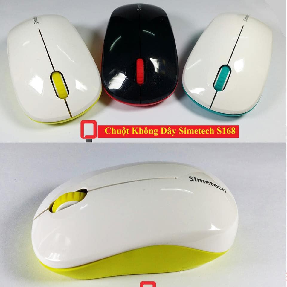 [HCM] CHUỘT KHÔNG DÂY SIMETECH S168 NHIỀU MÀU