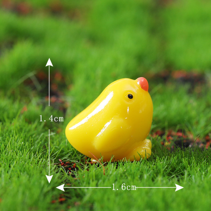 Mô hình Gà mẹ gà con trang trí tiểu cảnh, thủy sinh, terrarium, chậu cây cảnh, sen đá, bánh kem, xương rồng