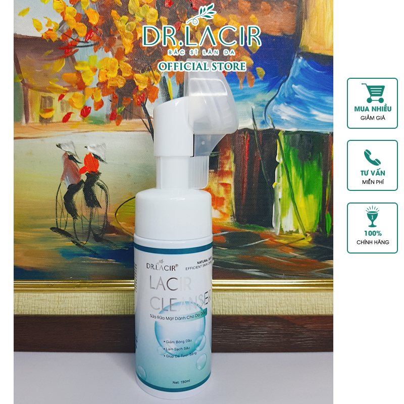 SỮA RỬA MẶT BẠC HÀ KIỀM DẦU-LACIR CLEANSER #DR01