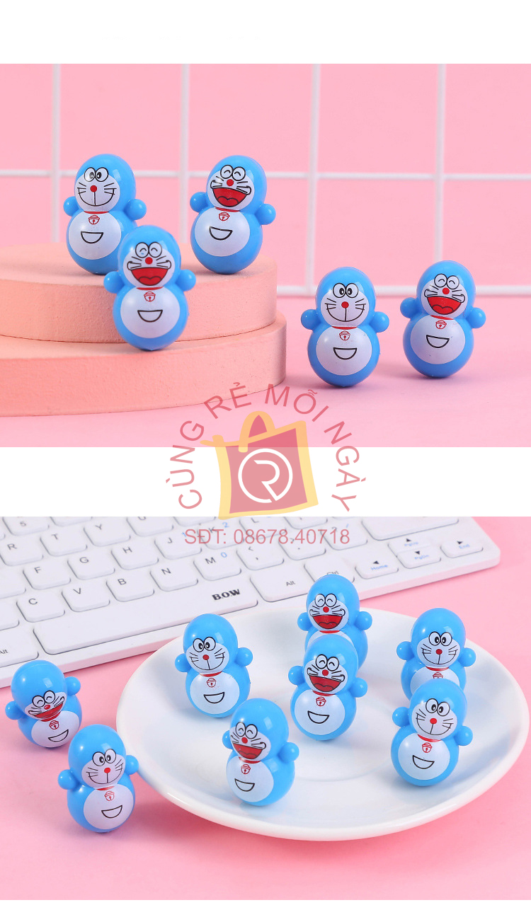Lật đật mini Doremon ngộ nghĩnh, vui nhộn, siêu cute