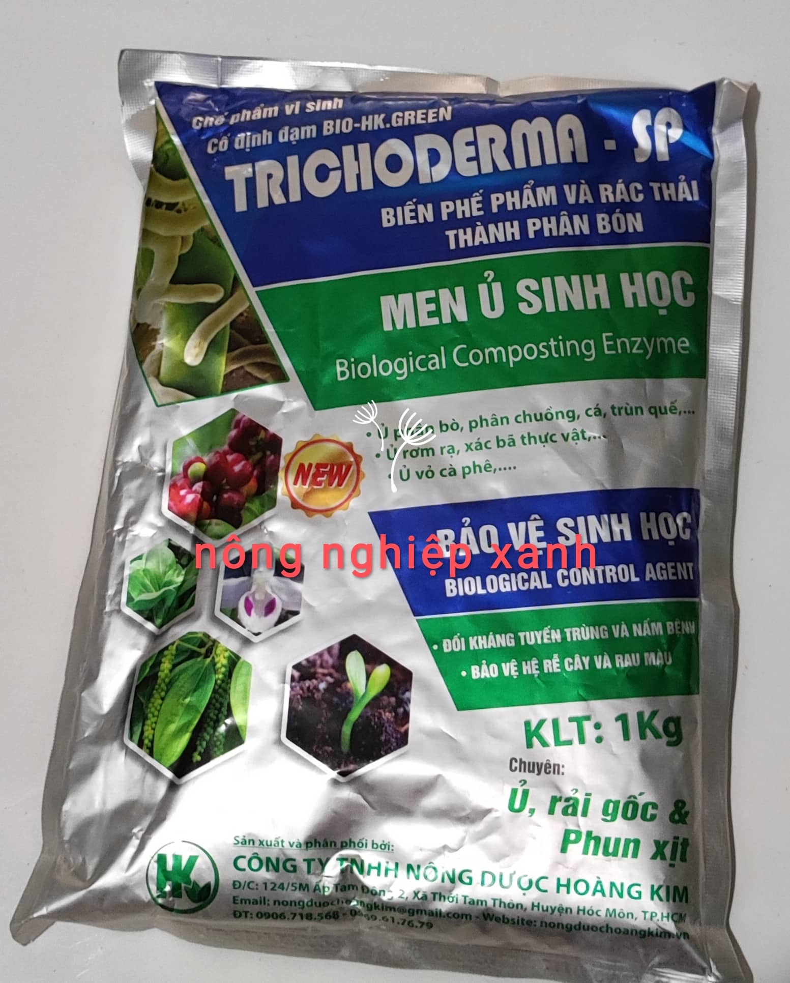 Nấm Đối Kháng Trichoderma Dùng Ủ Phân, Xử Lý Đất Trồng (Gói 1kg)
