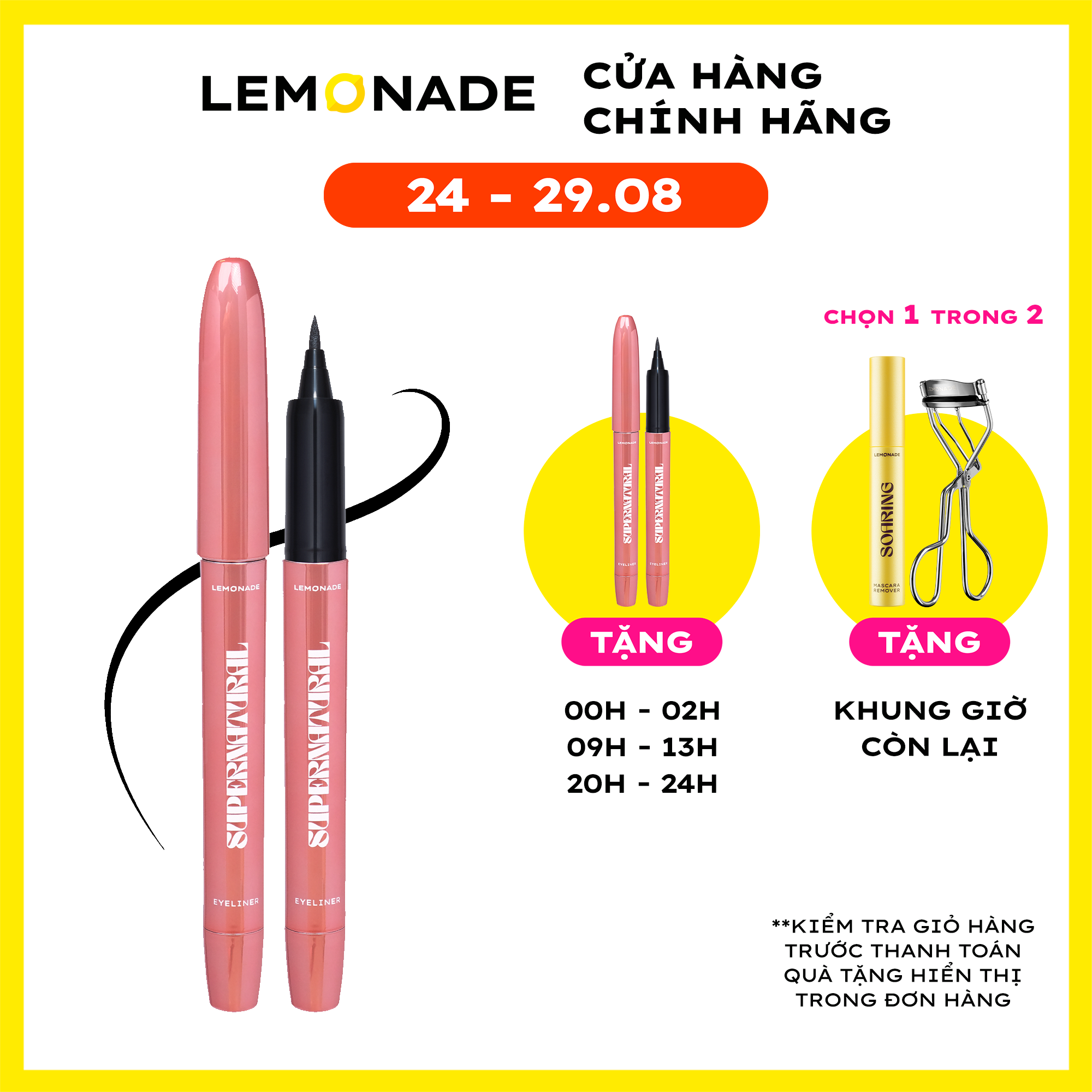 [FLASHSALE] Bút kẻ mắt Lemonade SuperNatural Eyeliner 1g