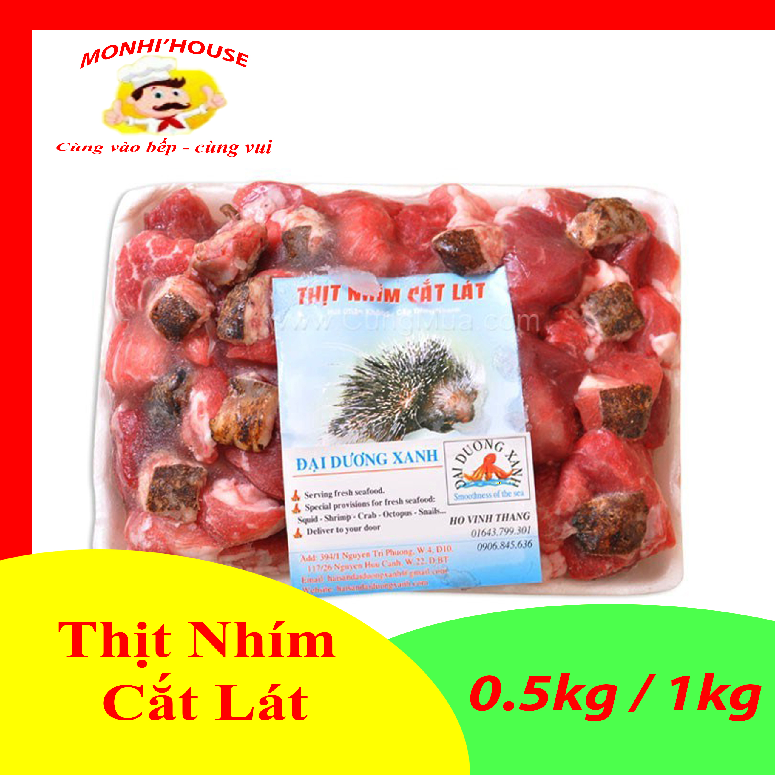 1Kg Thịt nhím cắt lát_ Tươi Ngon