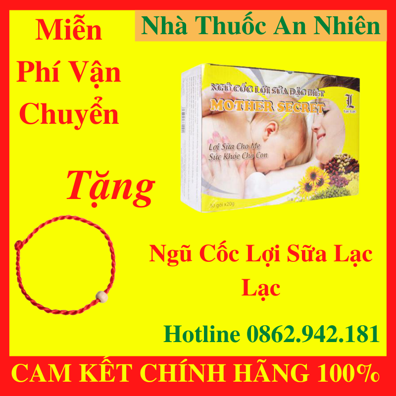 Ngũ cốc lợi sữa lạc lạc -ngũ cốc lạc lạc- ngũ cốc lợi sữa hộp 30 gói- ngũ cốc bà bầu- ngũ cốc bầu lạc lạc chính hãng - an001