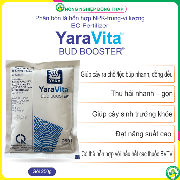 Phân bón lá npk-trung-vi lượng ec fertilizer yaravita bud booster®